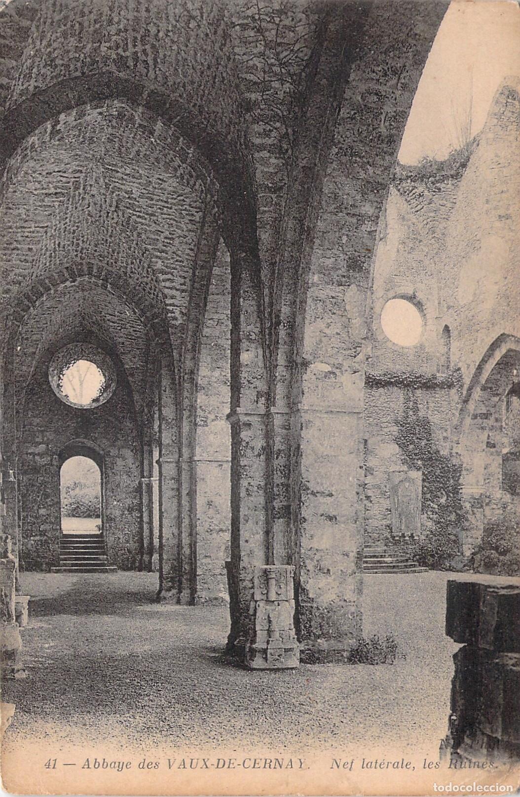 Postales: Postal Abbaye des Vaux-de-Cernay Ruinas Nave Lateral