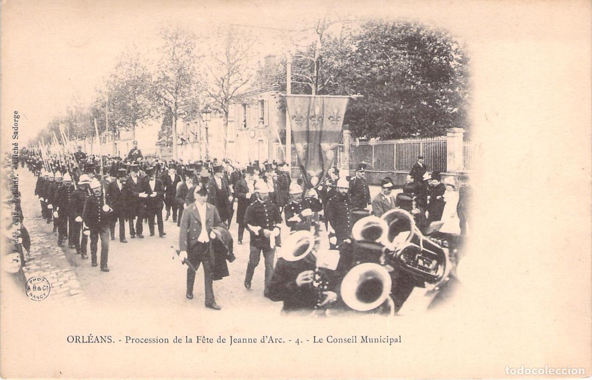 Postales: Postal de Orl&eacute;ans: Procesi&oacute;n de la Fiesta de Juana de Arco