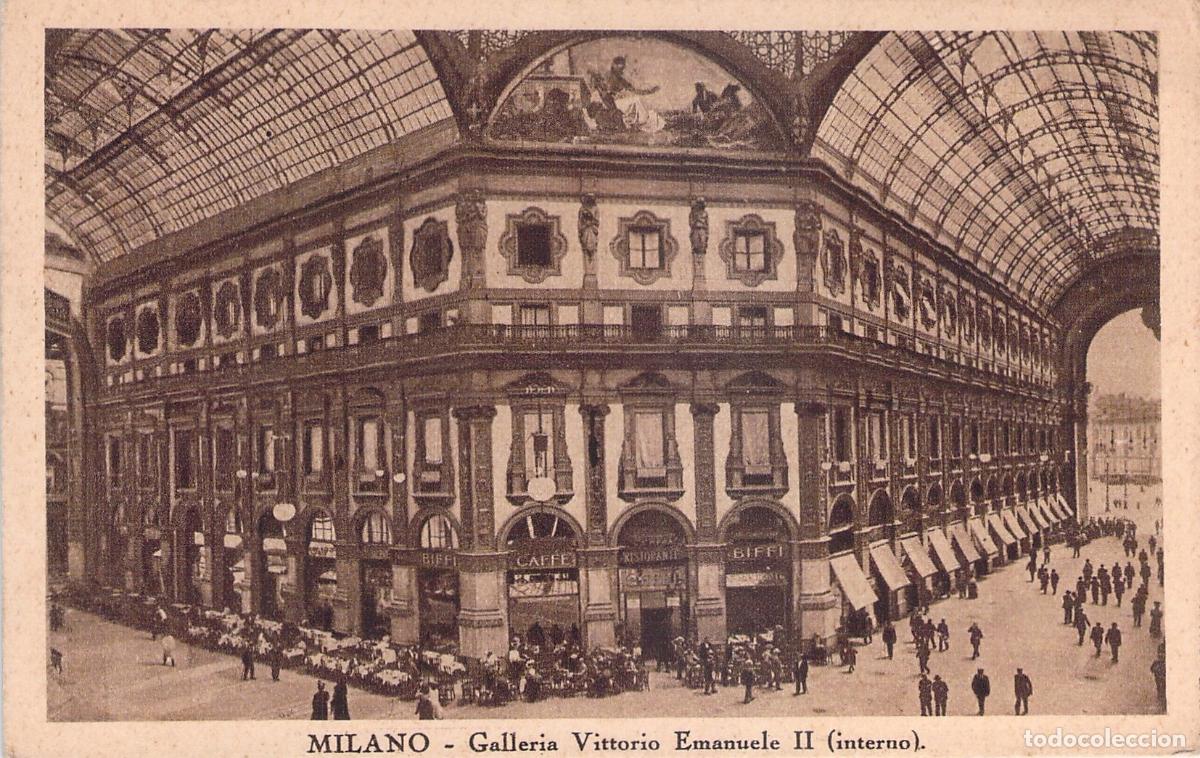 Postales: Postal de la Galer&iacute;a Vittorio Emanuele II, Mil&aacute;n