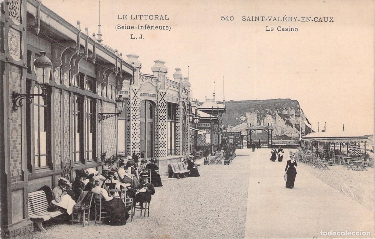 Postales: Postal de Saint-Val&eacute;ry-en-Caux - El Casino y Paseo Mar&iacute;timo