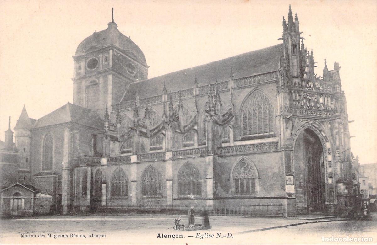 Postales: Postal de la Bas&iacute;lica de Notre-Dame en Alen&ccedil;on