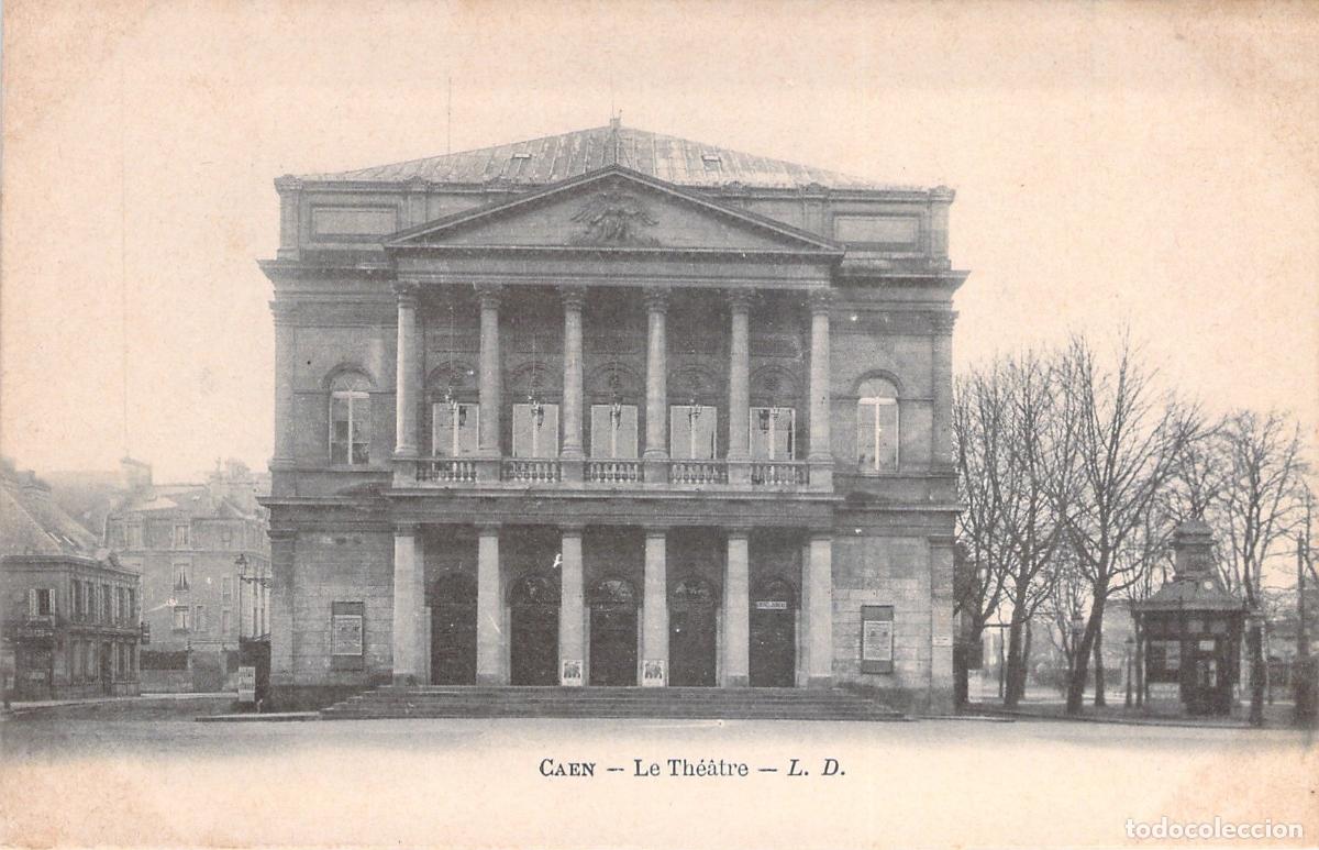 Postales: Tarjeta Postal del Teatro de Caen, Francia - Arquitectura Hist&oacute;rica
