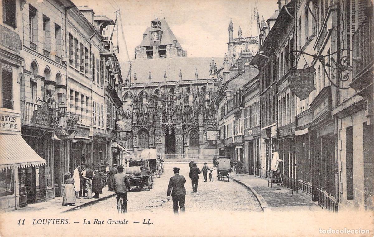 Postales: Postal de Louviers - La Rue Grande