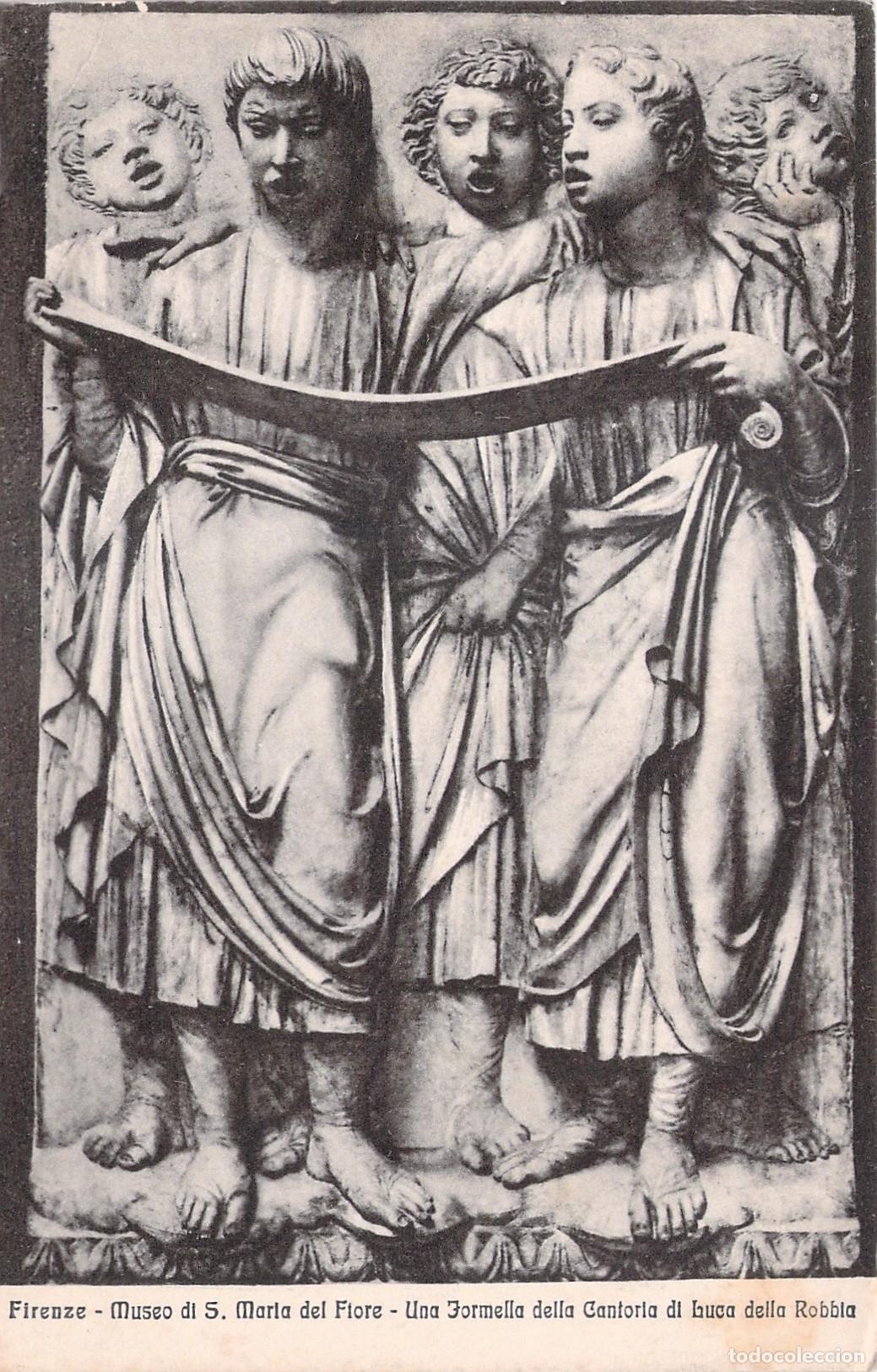 Postales: Postal Escultura Cantoria de Luca della Robbia Florencia