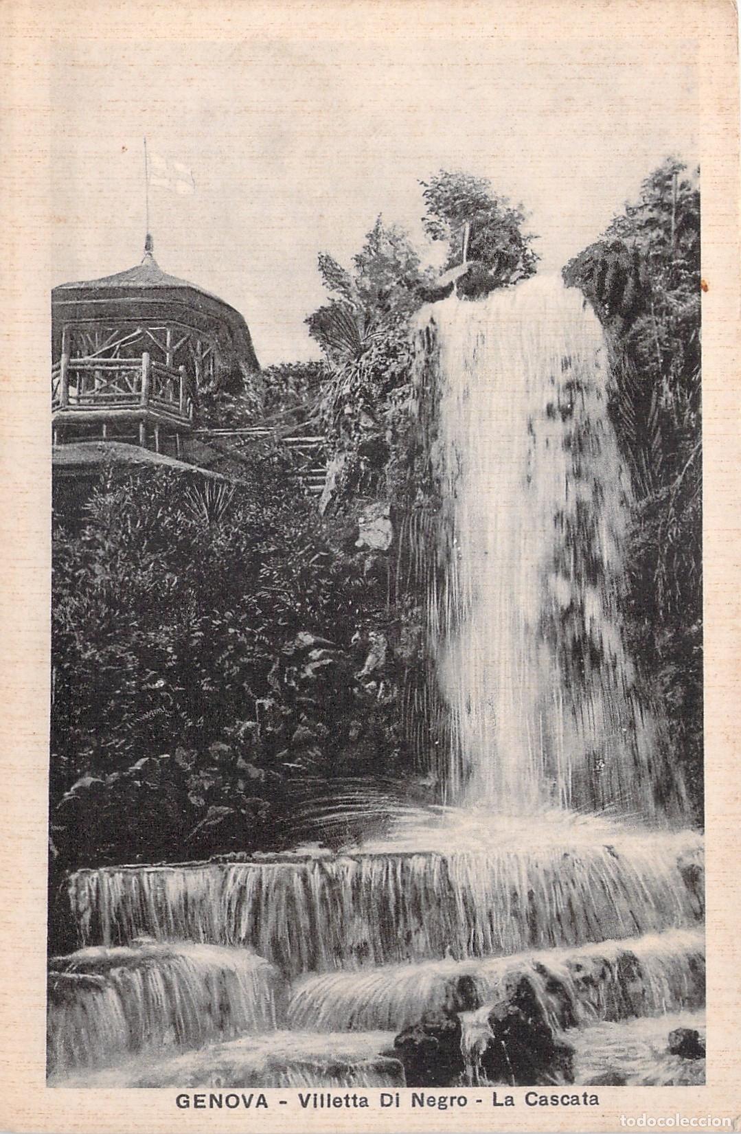 Postales: Postal de G&eacute;nova, Cascada de Villetta Di Negro, Italia