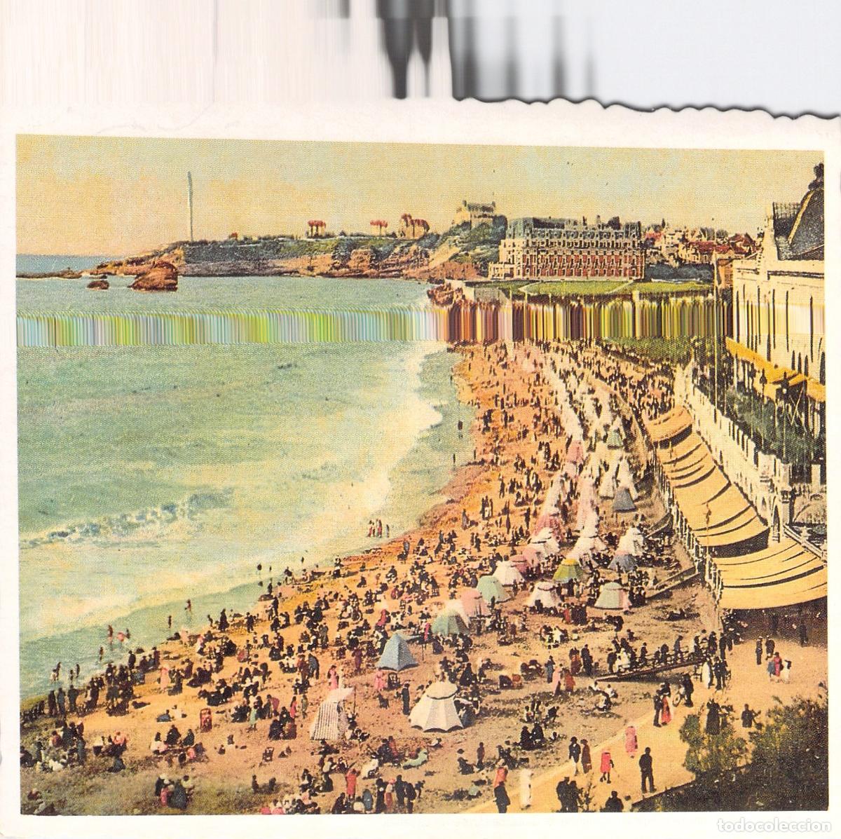 Postales: Postal Publicitaria Barclays Bank Playa de Biarritz