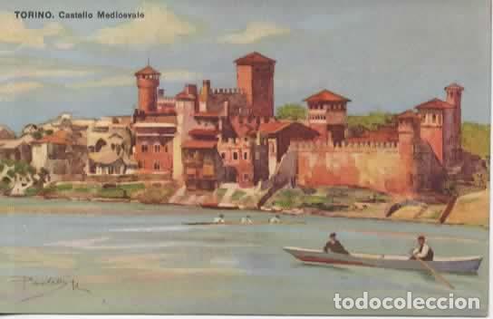 Postales: ITALIA TORINO CASTELLO MEDIOEVALE CASTLE TURIN