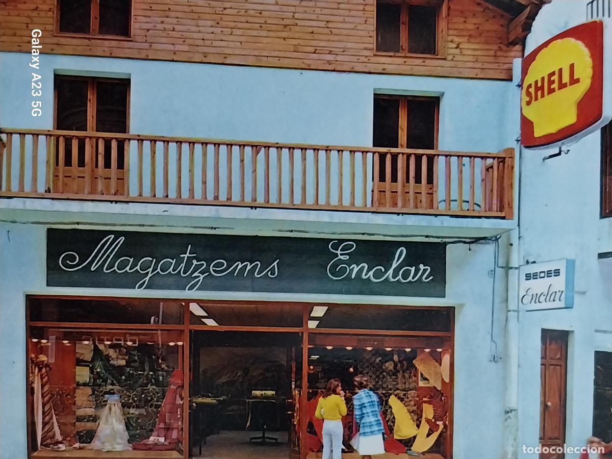 Postales: ANDORRA FOTO JOAN TIENDAS ANIMADA CARTEL SHELL SC ORIGINAL