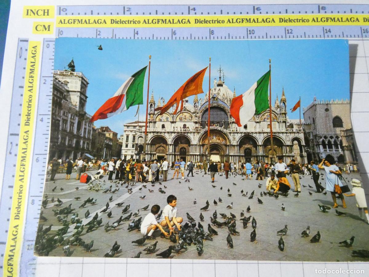 Postales: POSTAL DE ITALIA. VENECIA VENEZIA. PLAZA SAN MARCOS NI&Ntilde;OS PALOMAS. 3768