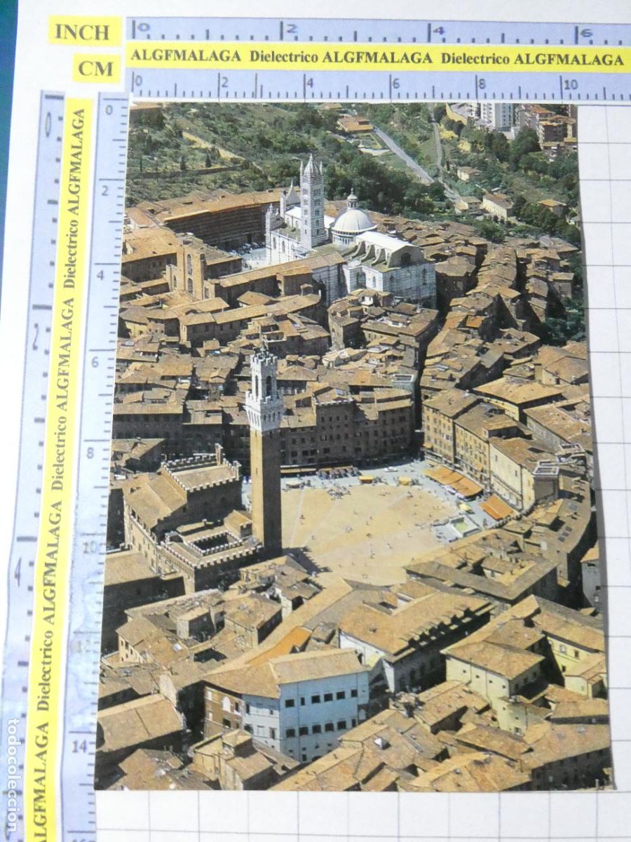 Postales: POSTAL DE ITALIA. SIENA VISTA AEREA PIAZZA DEL CAMPO . 3773