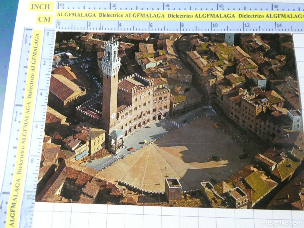 Postales: POSTAL DE ITALIA. SIENA VISTA AEREA PIAZZA DEL CAMPO . 3774