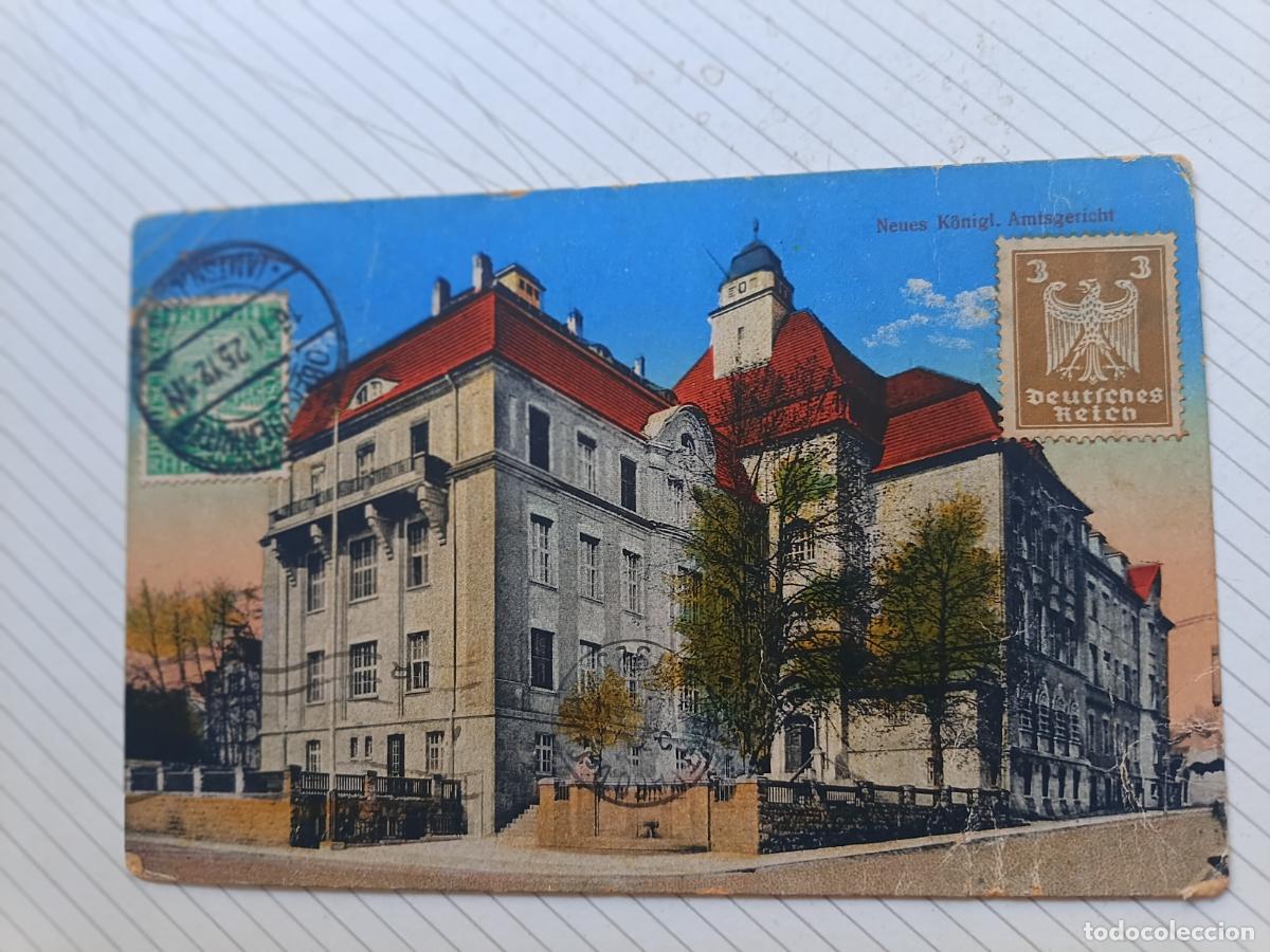 Postales: Alemania, Amtsgericht, Neues K&ouml;nigl. Circulada a Santiago de Cuba