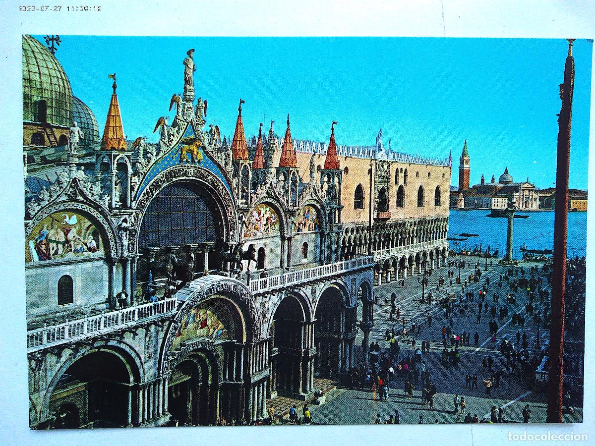 Postales: POSTAL DE VENECIA ( ITALIA ): PLACITA DE SAN MARCOS . A&Ntilde;OS 60