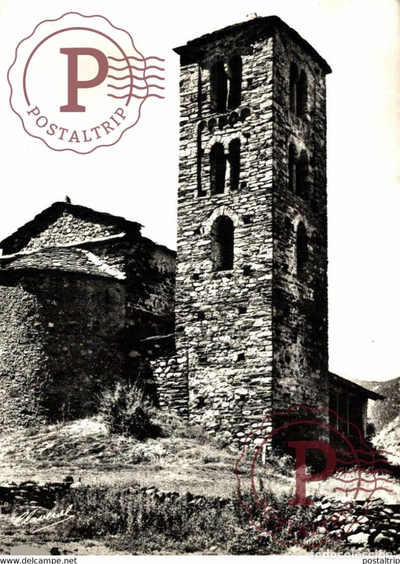 Postales: Valls de Andorra Canillo Esglesia rom&aacute;nica de St Joan de Casellas Andorra
