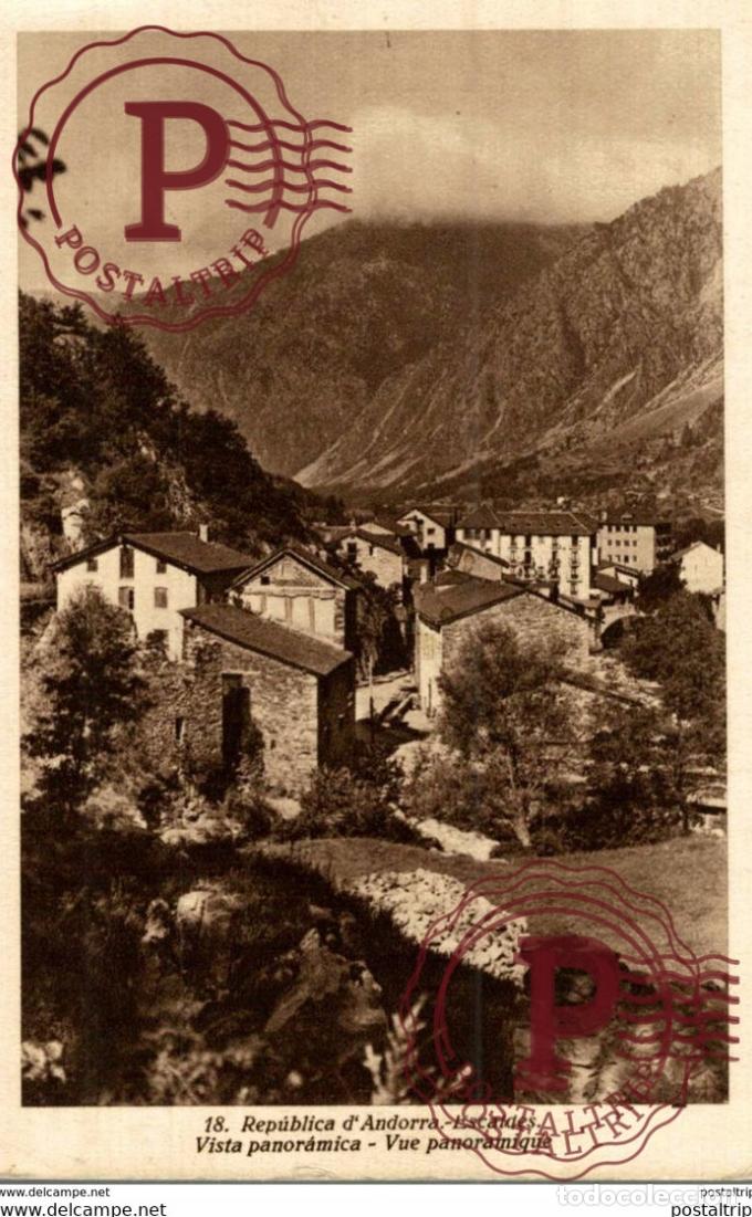 Postales: REPUBLICA DE ANDORRA ESCALDES VISTA PANORAMICA . FOTOGRAF. JOAN SALA.