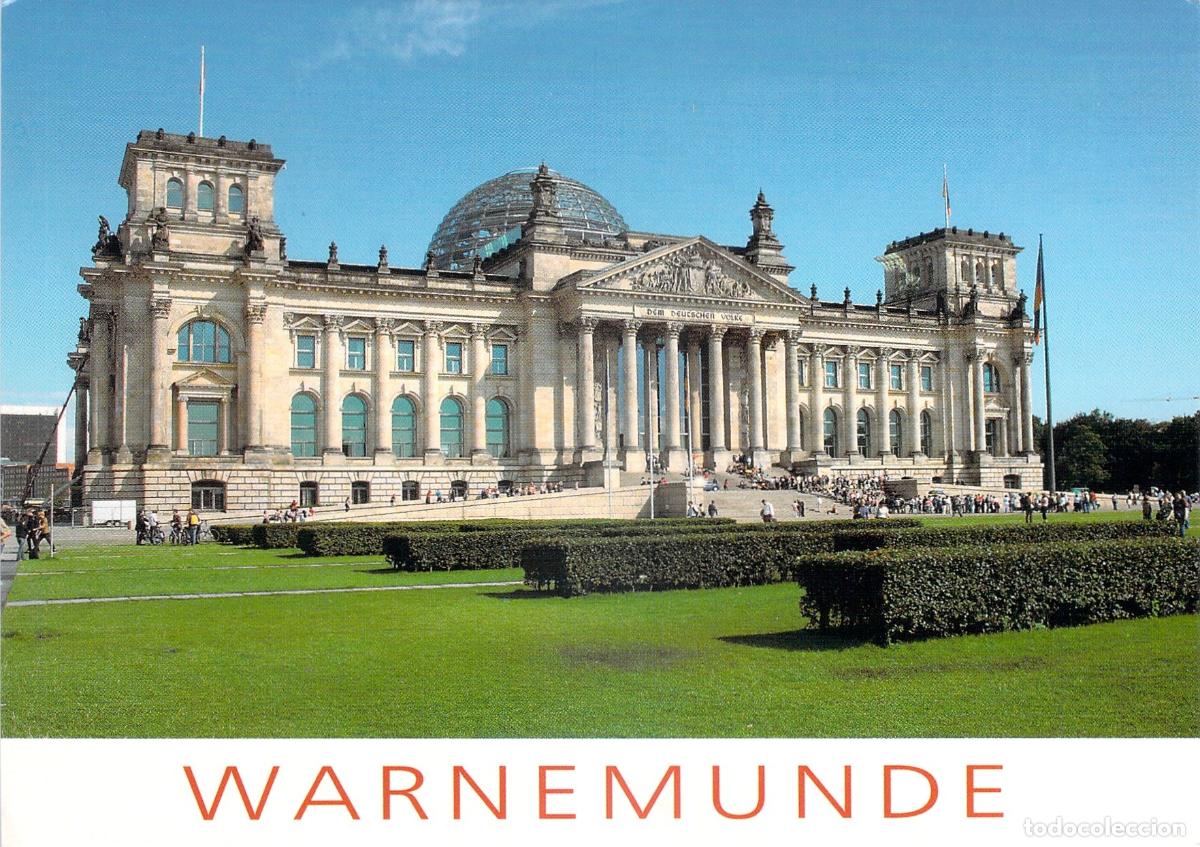 Postales: Postal de Berl&iacute;n Edificio del Reichstag Warnem&uuml;nde Crucero Pullmantur