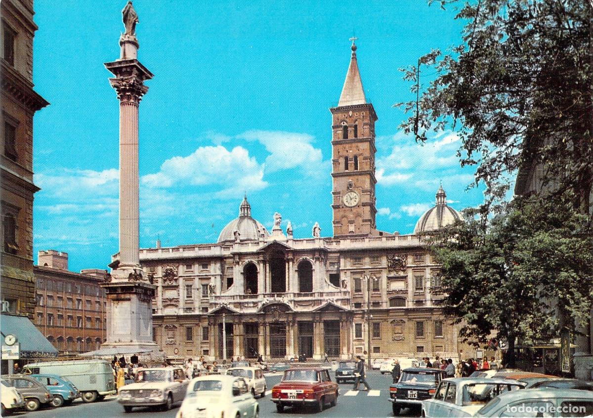 Postales: Postal de la Bas&iacute;lica de Santa Mar&iacute;a la Mayor en Roma
