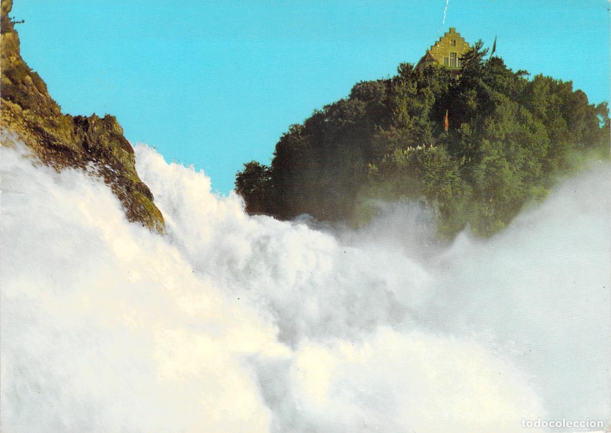Postales: Postal Cataratas del Rin y Castillo de Laufen Suiza