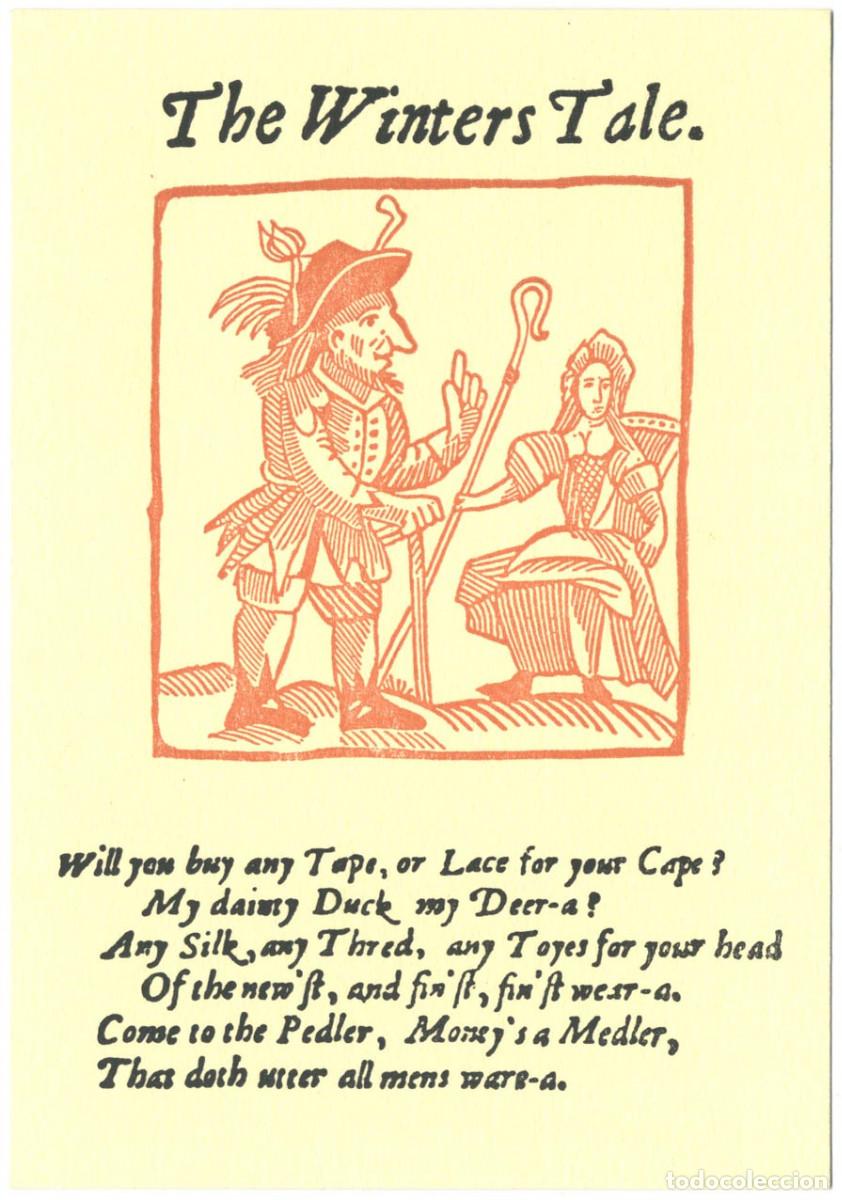 Postales: 3 Postales The Winters Tale (Shakespeare)_Louisas Hare (First Folio)