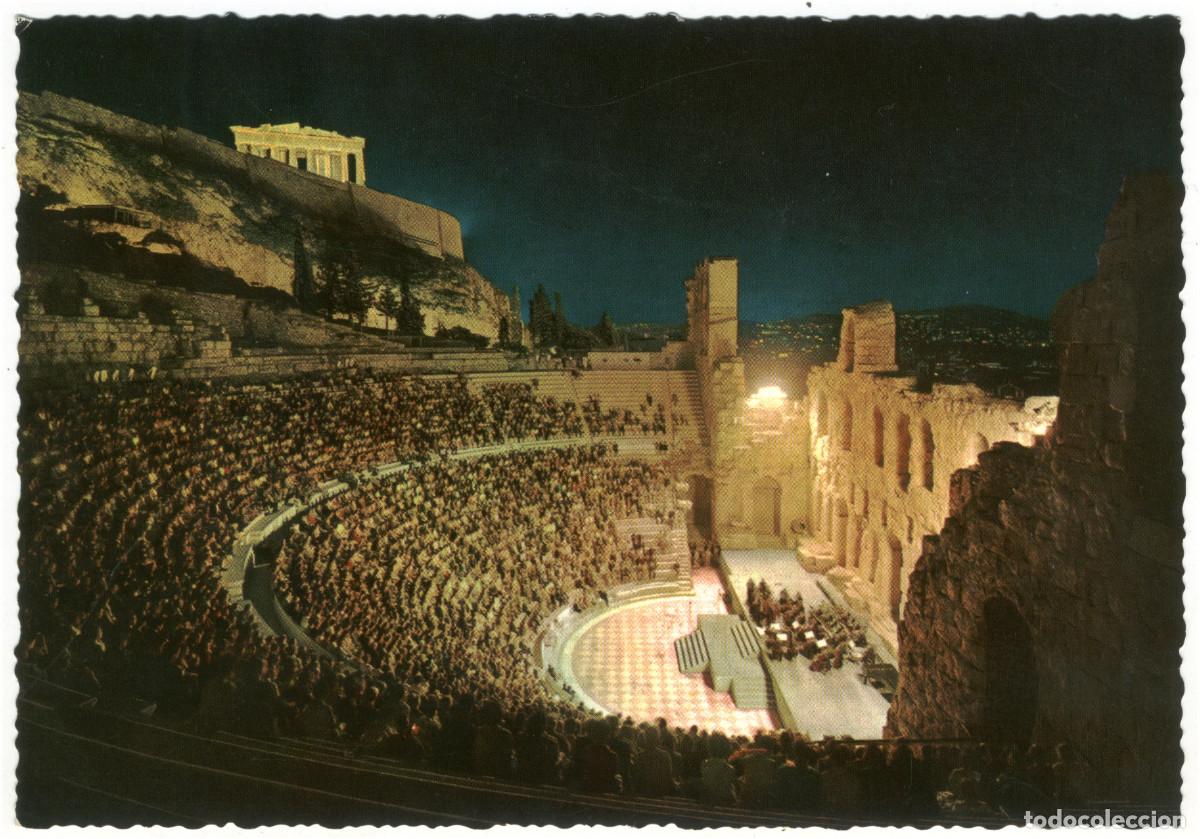Postales: Odeion Hrodou Tou Attikou (ATHINAI)_I. Jiotes-Theseos & Kr&uuml;ger. 985-154 / Teatros Grecorromanos