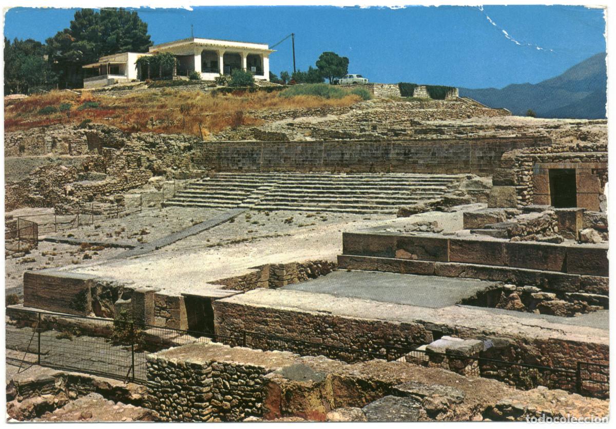 Postales: Theatron (PHAESTOS. Kreta)_B. Drosos & G- Trakavatdses. 632 / Teatros Grecorromanos Grecia