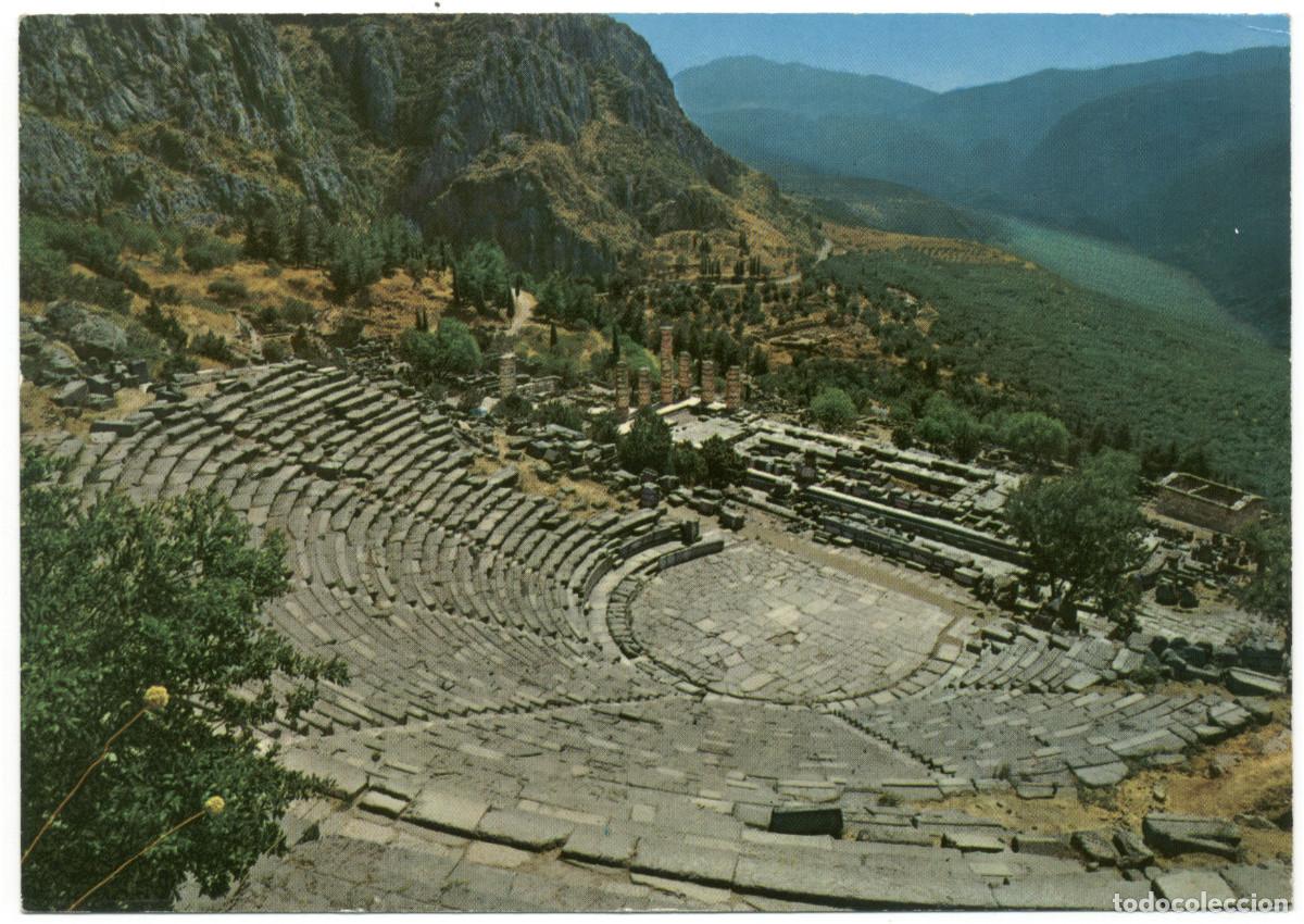 Postales: Theatron (DELPHOI)_B. Isaias & Kr&uuml;ger. 1166-4 / Teatros Grecorromanos Grecia