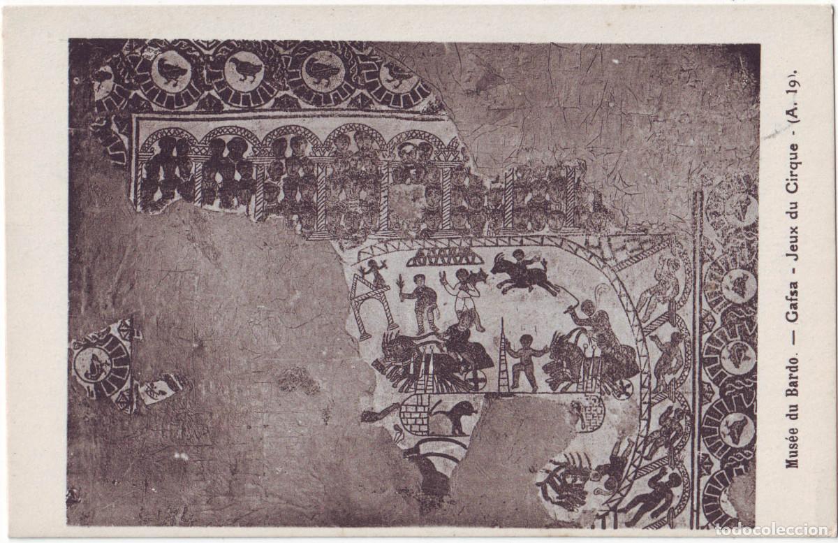 Postales: Jeux du Cirque (GAFSA)_Mus&eacute;e du Bardo