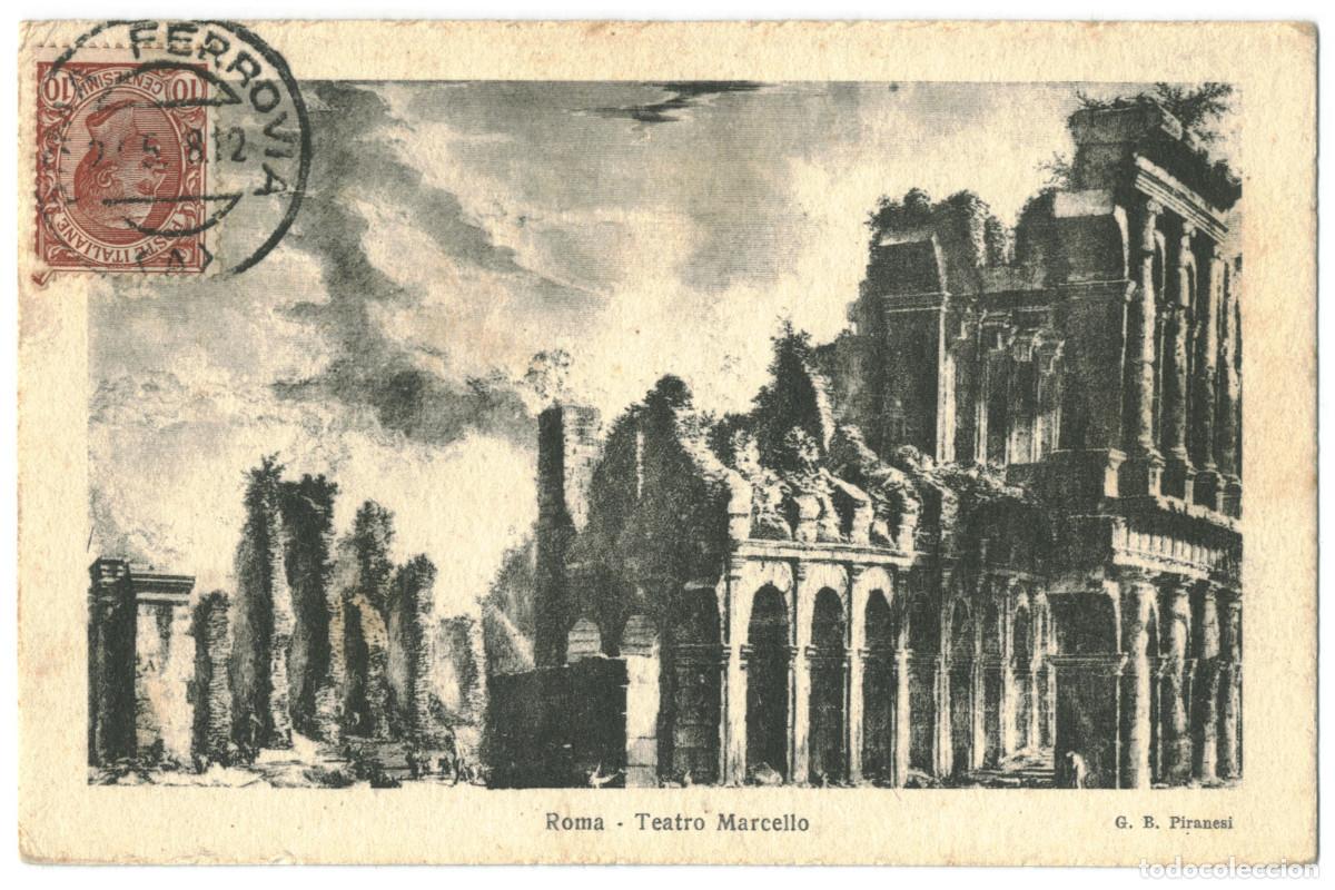 Postcards: ROMA_Teatro di Marcelo_G. B. Piranesi & EVR / Teatros antiguos Italia