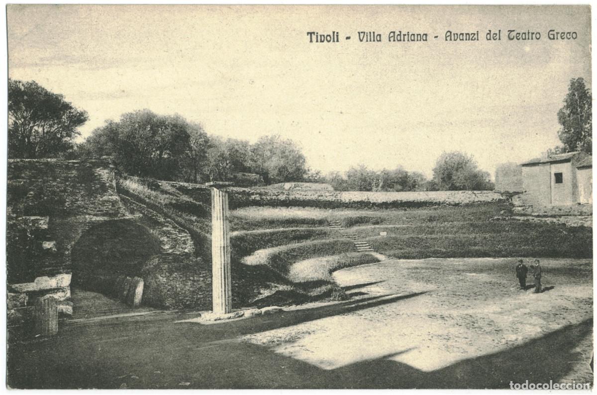 Postales: TIVOLI (Villa Adriana)_Teatro Greco_G. Carosi. 1718 / Teatros antiguos Italia