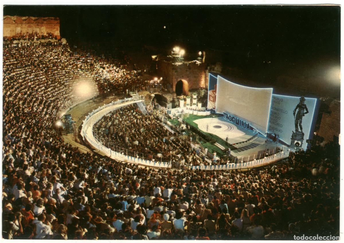 Postales: TAORMINA_Teatro Geco, Rassegna Cinematografica Internazionale_A. Castorina / Teatros antiguos Italia
