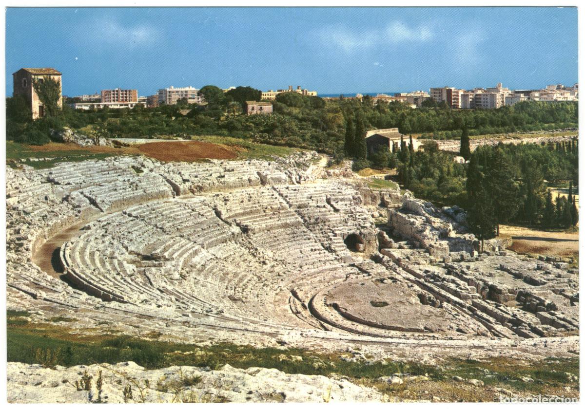Postales: SIRACUSA_Teatro Geco_TS. 3113 / Teatros antiguos Italia