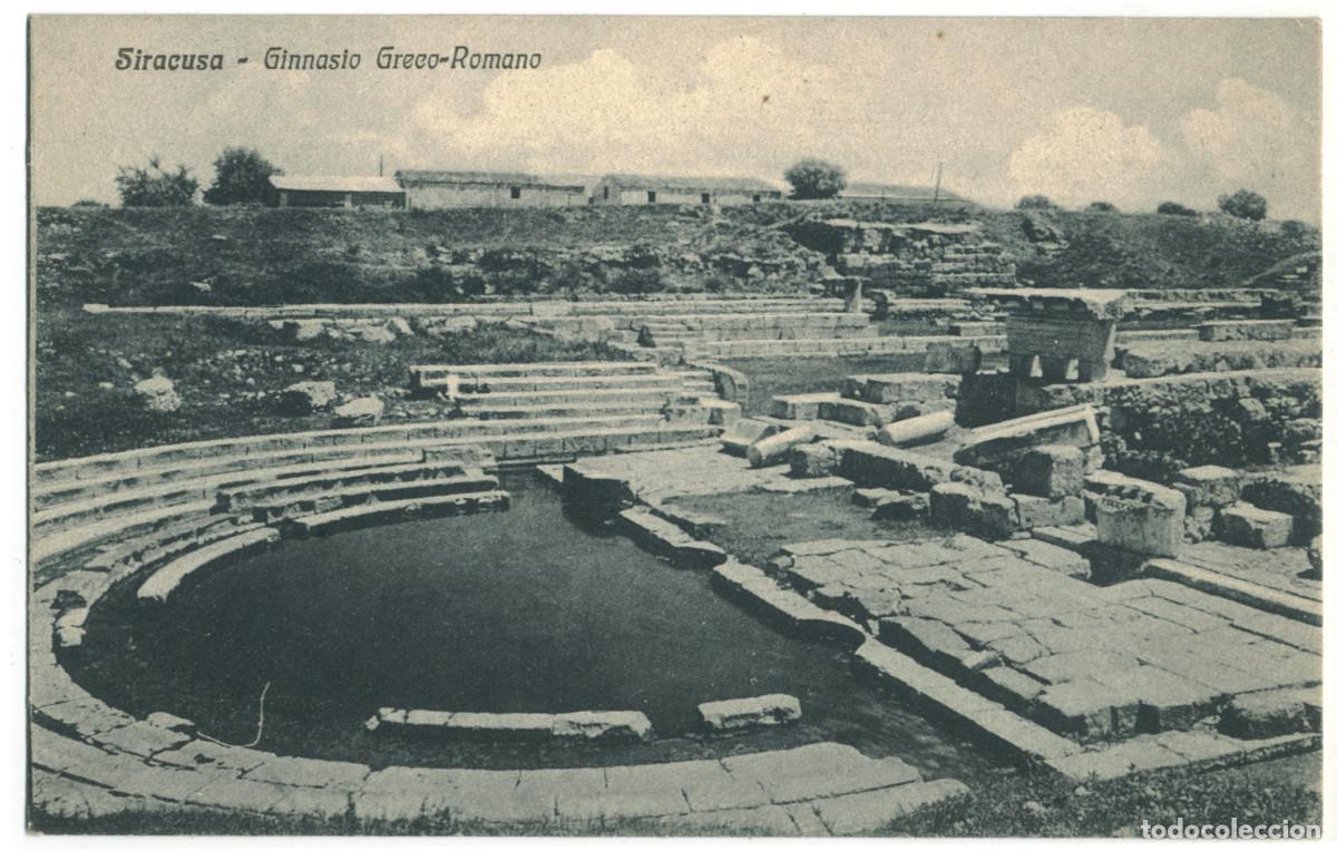 Postales: SIRACUSA_Gimnasio Geco-Romano_Carmelo Greco di Antonino. 50319-860 a / Teatros antiguos Italia