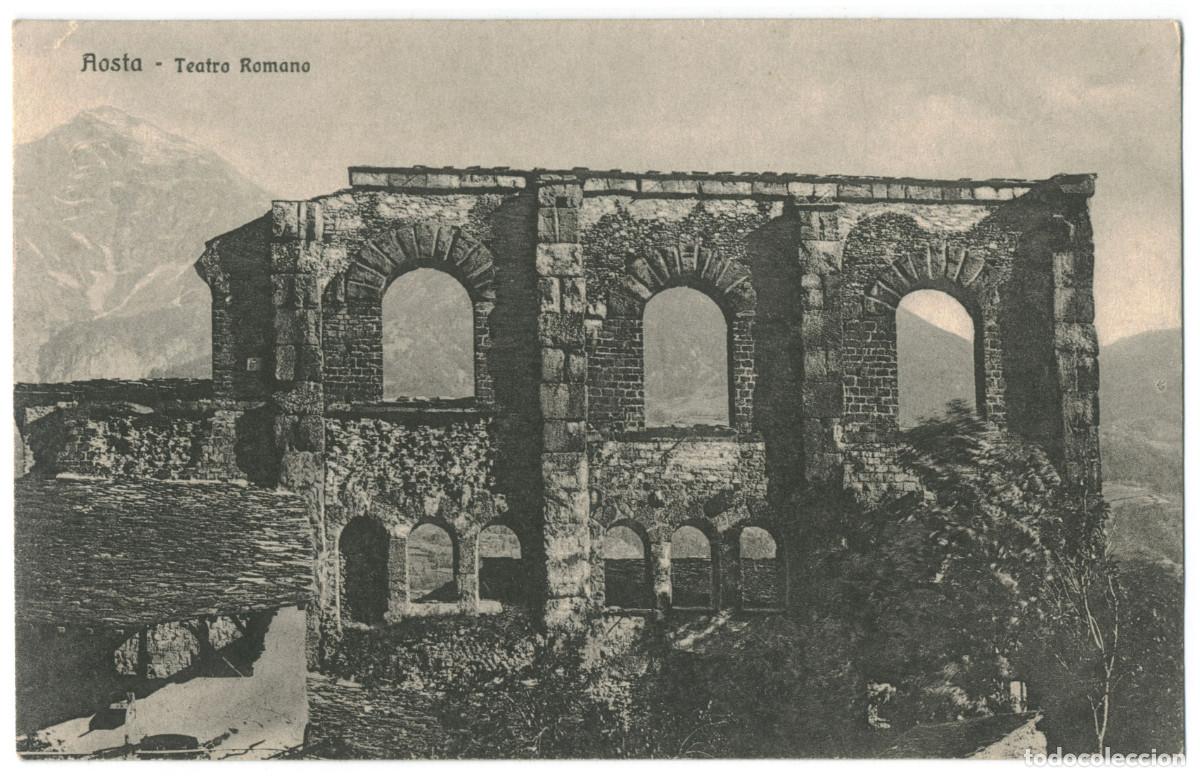 Postales: AOSTA_Teatro Romano_Libreria Brivio / Teatros antiguos Italia