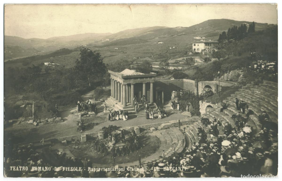 Postales: FIESOLE_Teatro Romano, Le Baccanti_Sin datos / Teatros antiguos Italia