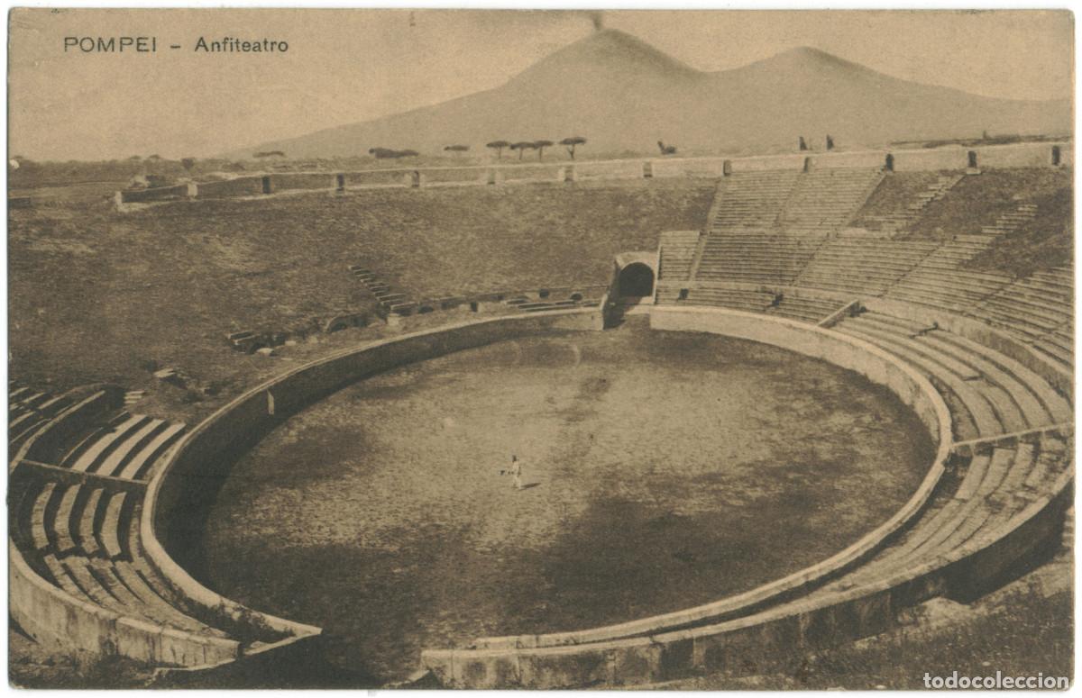 Postales: POMPEI_Anfiteatro_Trampetti e Migliaccio / Teatros antiguos Italia