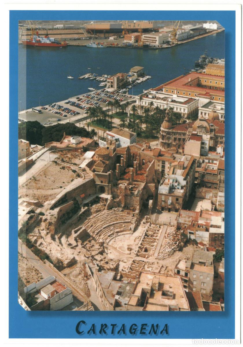 Postales: CARTAGENA (Murcia)_Teatro Romano_Catal&aacute;n. 813 g / Teatros romanos Hispania