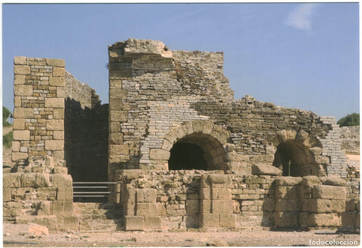 Postales: BAELO CLAUDIA (C&aacute;diz). B&oacute;vedas y parte de la parascaenia del teatro / Teatros romanos Hispania