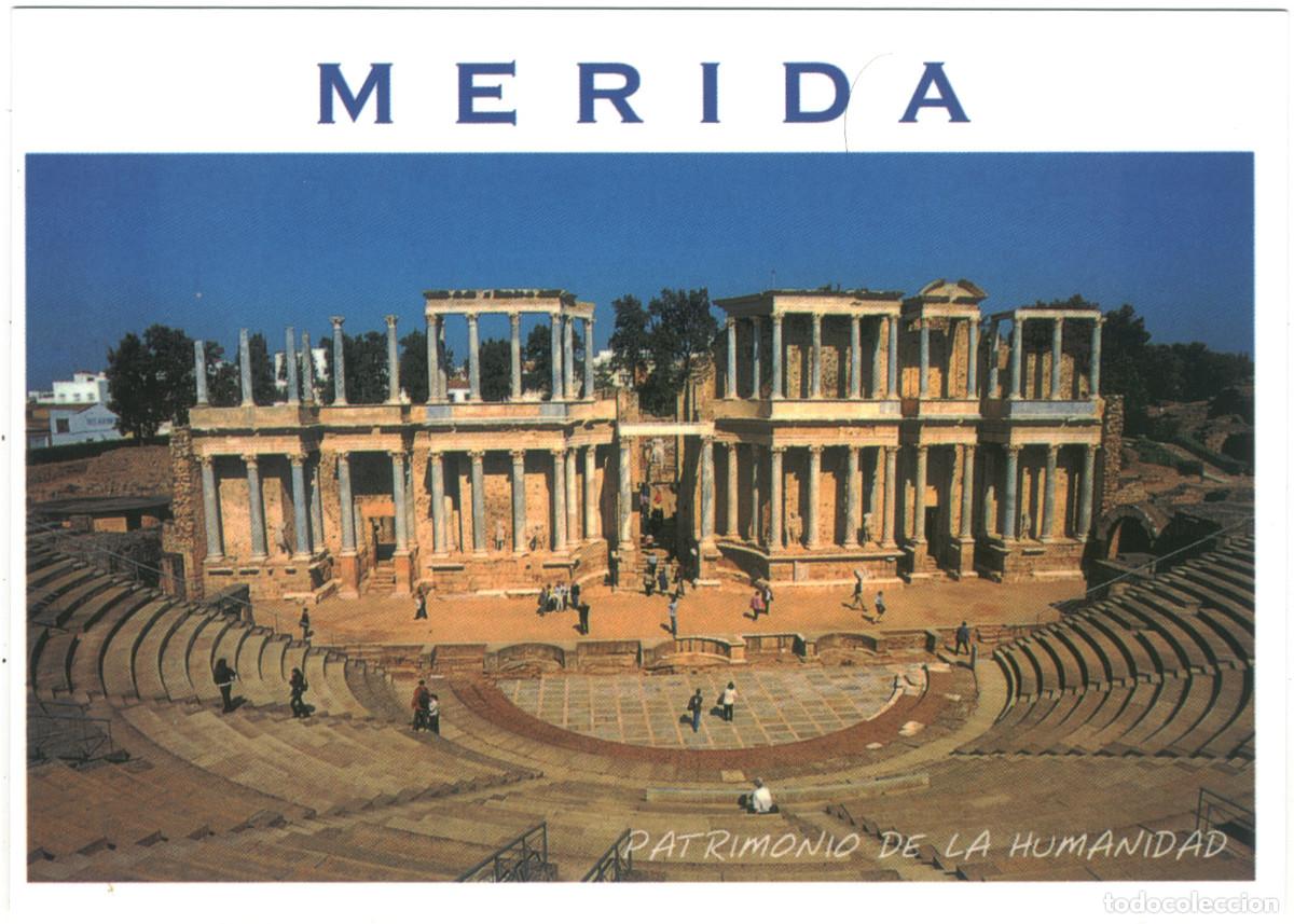 Postales: M&Eacute;RIDA (Badajoz)_Teatro Romano_Arribas. 901 / Teatros romanos Hispania