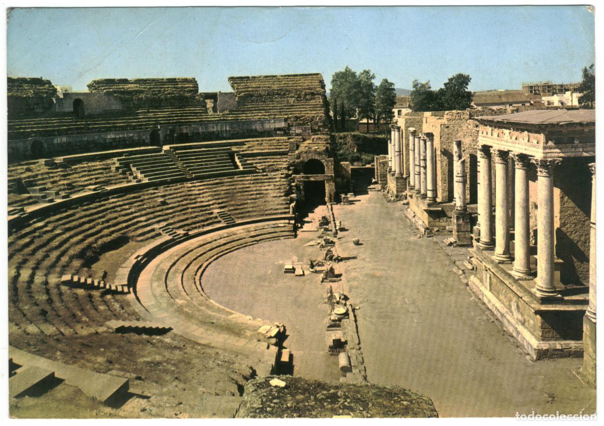Postales: M&Eacute;RIDA (Badajoz)_Anfiteatro Romano_Arribas.2022 / Teatros romanos Hispania