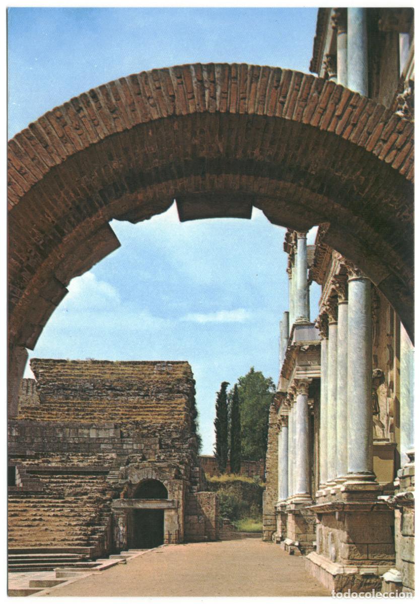 Postales: M&Eacute;RIDA (Badajoz)_Teatro Romano_Arribas. 100 / Teatros romanos Hispania