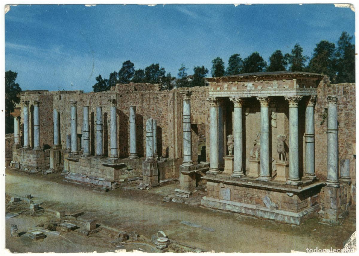 Postales: M&Eacute;RIDA (Badajoz)_Anfiteatro Romano_Arribas.2005 / Teatros romanos Hispania