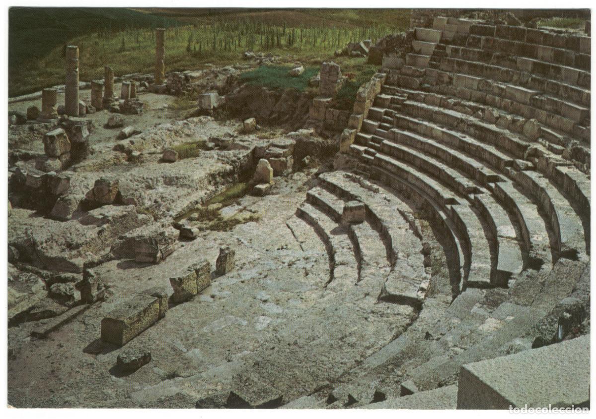 Postales: SEG&Oacute;BRIGA (Saelices. Cuenca)_Teatro Romano_Museo Arqueol&oacute;gico Nacional (Madrid). J. Jim&eacute;nez Salmer&oacute;n