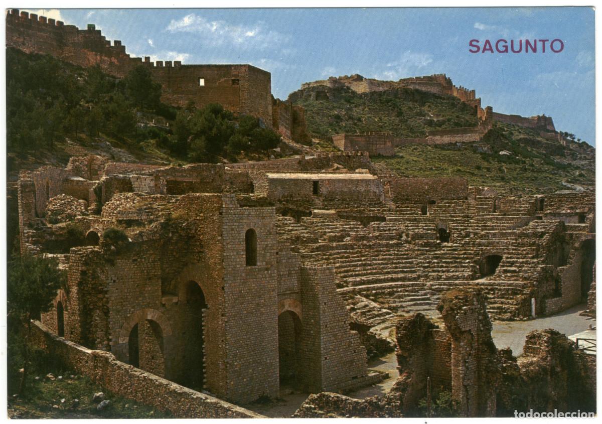 Postales: SAGUNTO (Valencia)_Teatro Romano y Ciudadela_Arribas. 12 / Teatros antiguos Hispania