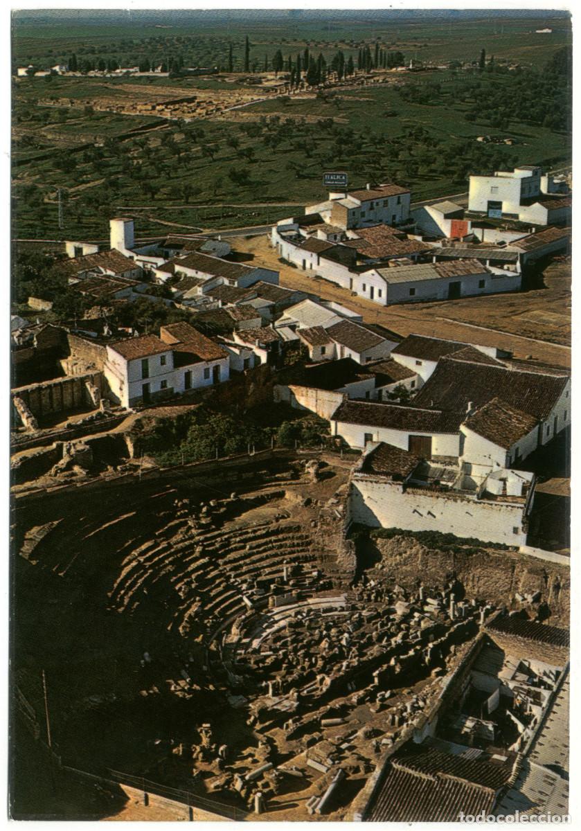 Postales: IT&Aacute;LICA (Santiponce. Sevilla)_Teatro romano_San-Pi. 1 / Teatros antiguos Hispania
