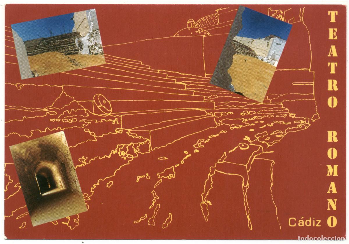 Postales: C&Aacute;DIZ_Teatro Romano_Junta de Andaluc&iacute;a. Consejer&iacute;a de Cultura y Medio Am / Teatros antiguos Hispania