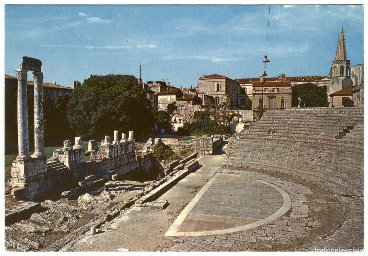 Postales: ARLES (Provence)_Th&eacute;&acirc;tre antique_Mar. 5127 / Teatros antiguos Galia