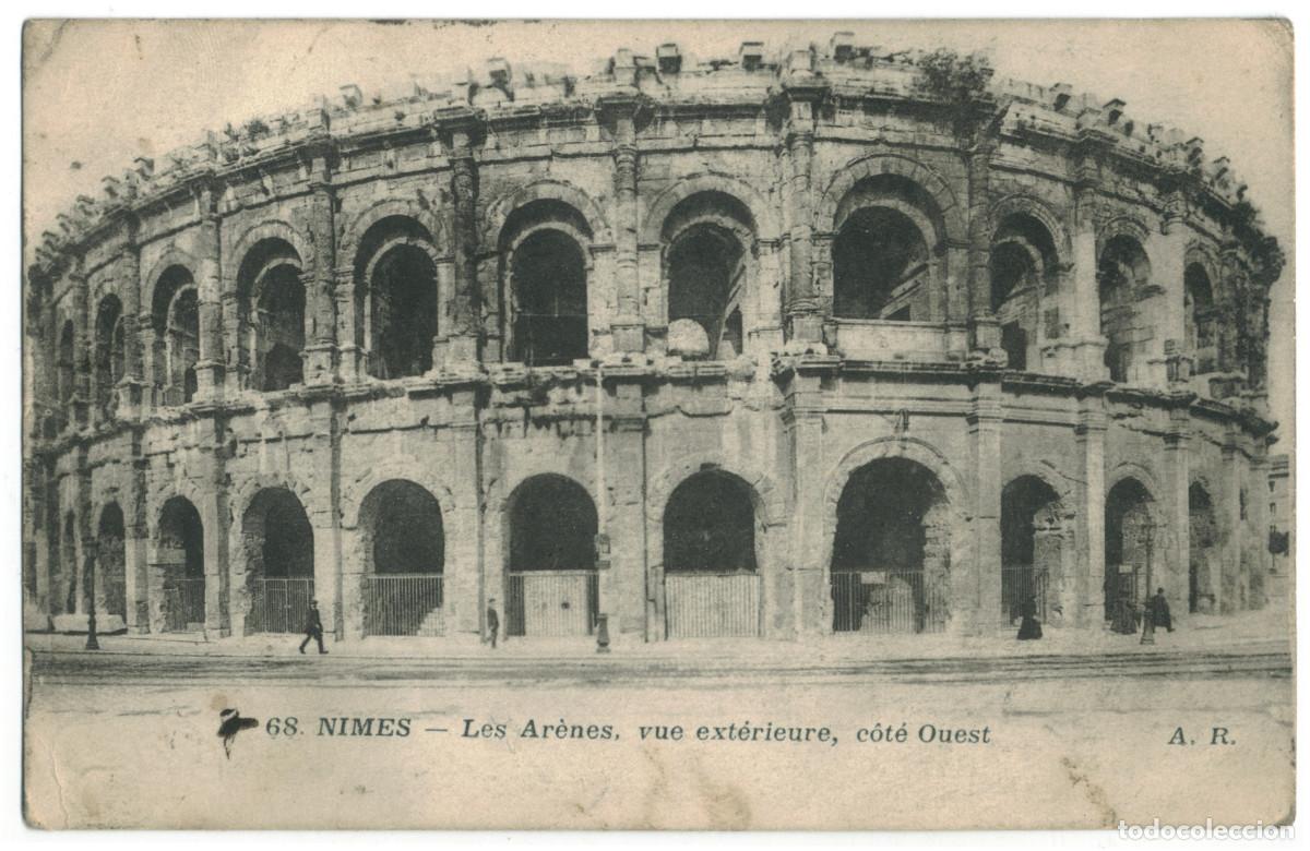 Postales: N&Icirc;MES_Ar&egrave;nes, c&ocirc;t&eacute; Ouest_Guionie & A.R. 68 / Teatros romanos Galia