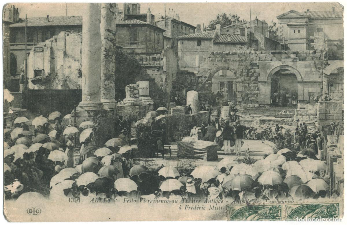 Postales: ARLES (Provence)_Th&eacute;&acirc;tre antique_E. L. Deley. 1391 / Teatros romanos Galia