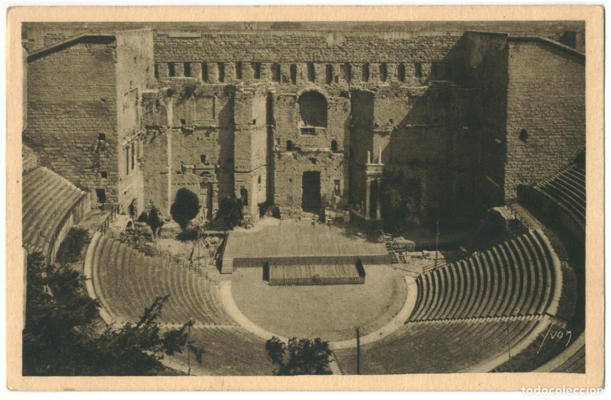 Postales: ORANGE (Provence)_Th&eacute;&acirc;tre antique_Yvon. 14 / Teatros romanos Galia
