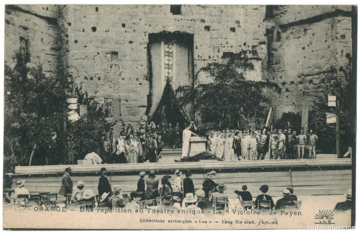 Postales: ORANGE (Provence)_Th&eacute;&acirc;tre antique & 'Victorie', de Payen_Lux / Teatros romanos Galia